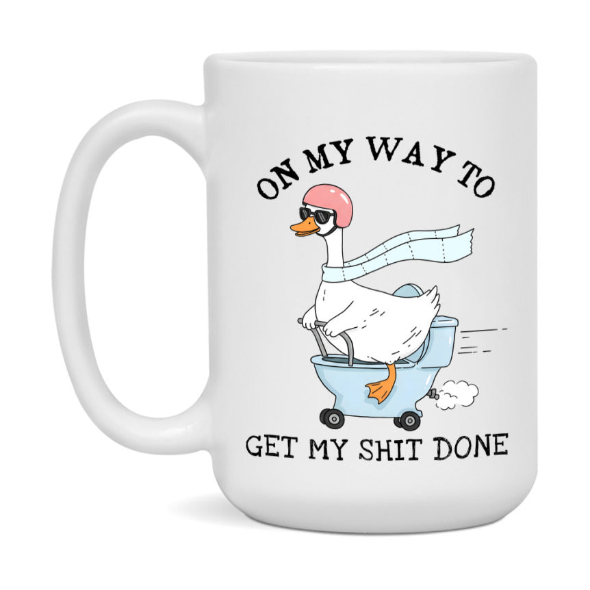 Silly Goose Mug, Funny Goose Coffee Mug, 11Oz Or 15Oz Ceramic Cup
