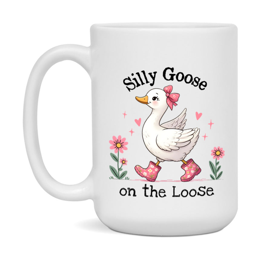 Silly Goose Mug, Funny Goose Coffee Mug, 11Oz Or 15Oz Ceramic Cup
