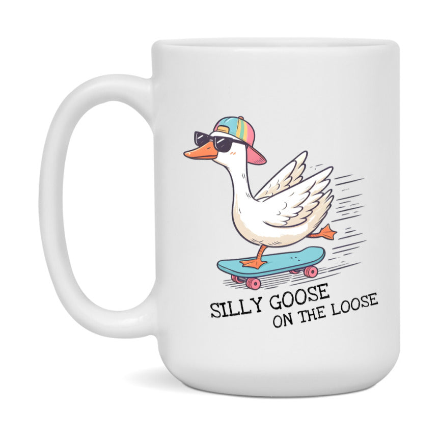 Silly Goose Mug, Funny Goose Coffee Mug, 11Oz Or 15Oz Ceramic Cup