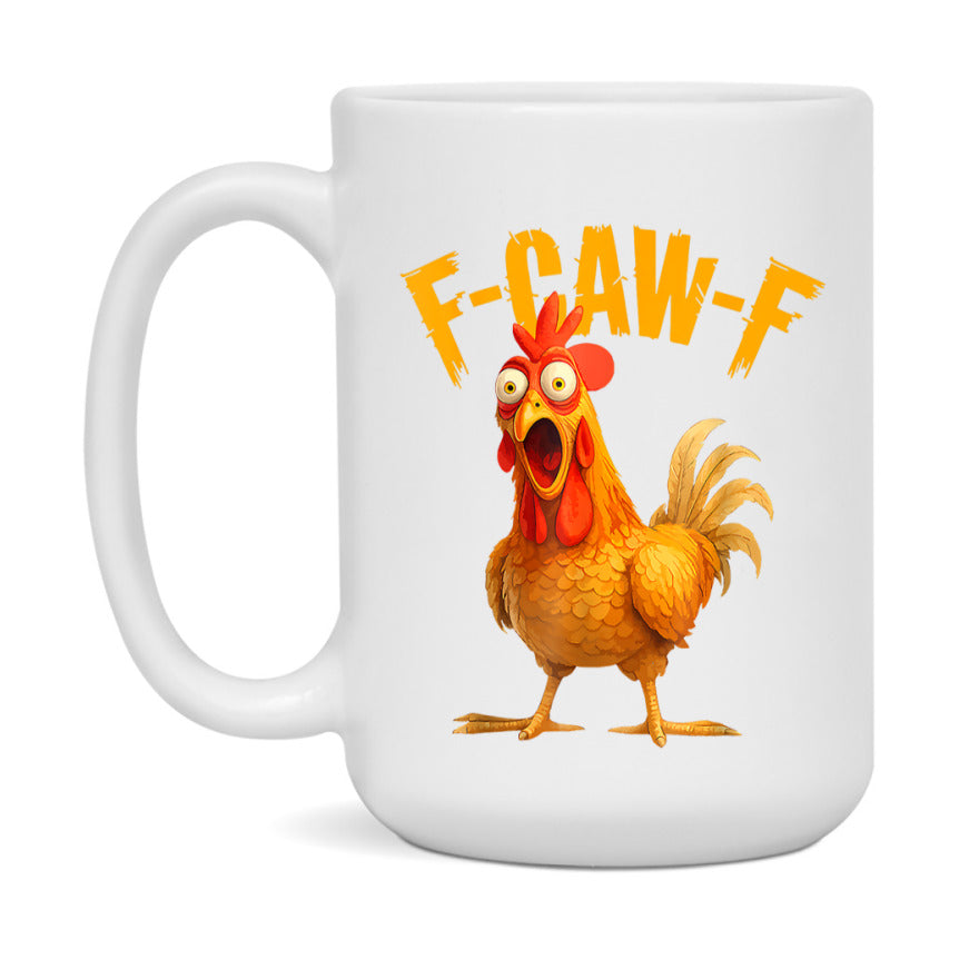 F Caw F Mug, Funny Bird Coffee Mug, 11Oz Or 15Oz Ceramic Cup