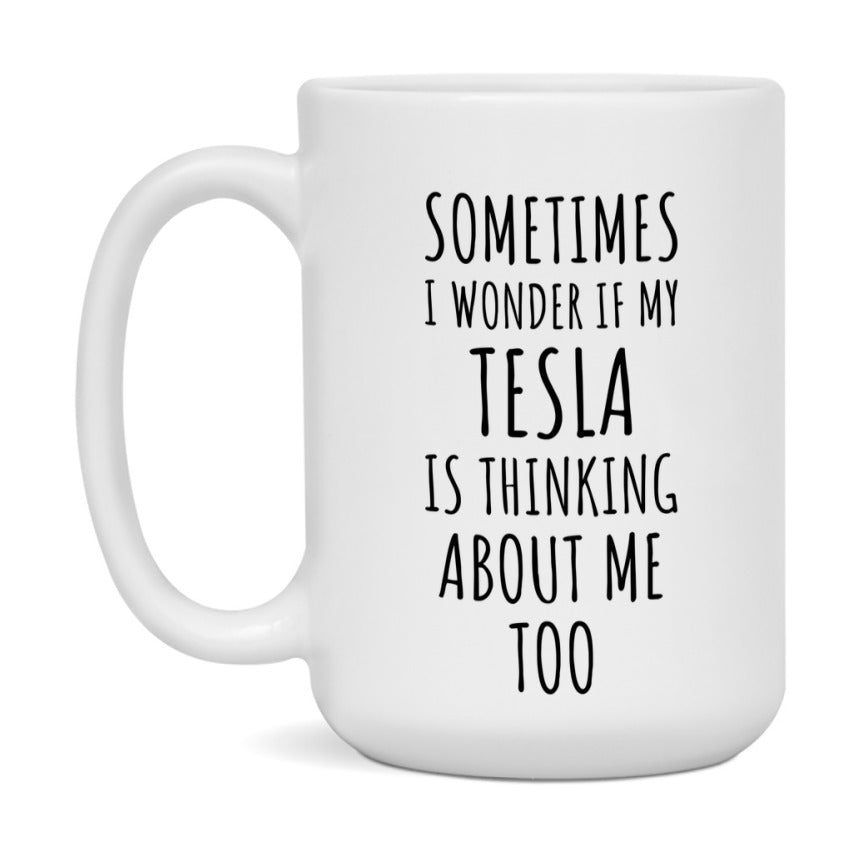 Tesla Car Lover Mug, Funny Tesla Coffee Mug