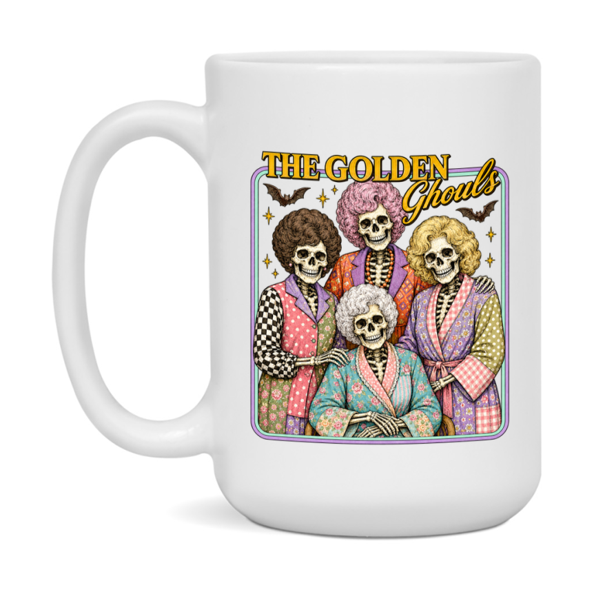 The Golden Ghouls Mug - Halloween Coffee Mug, 11Oz Or 15Oz Ceramic Cup