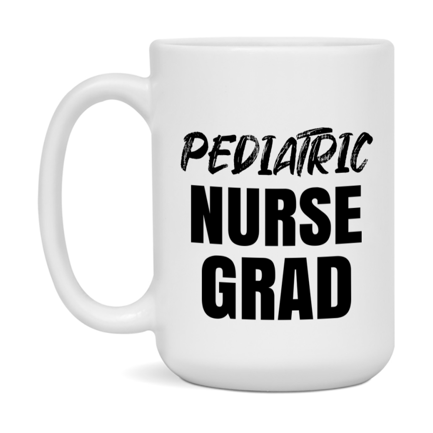 Pediatric Nurse Grad Coffee Mug - Ceramic Nursing Graduation Gift