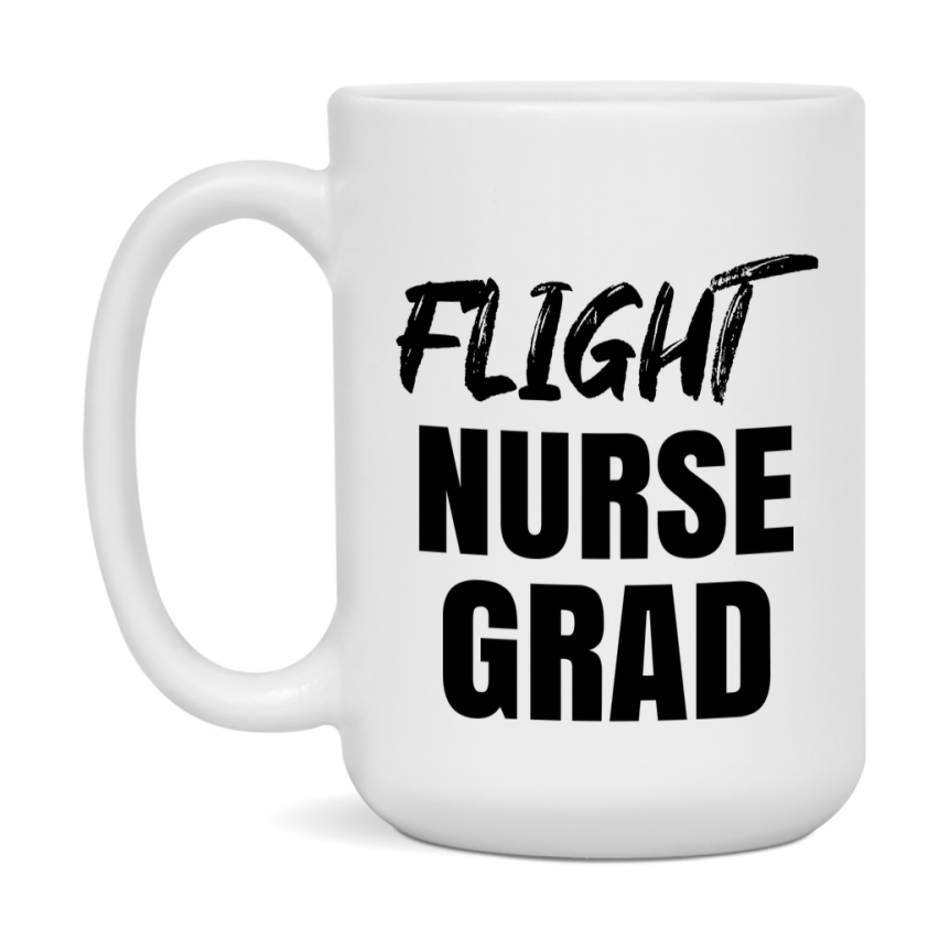 Flight Nurse Grad Coffee Mug - Ceramic Nursing Graduation Gift