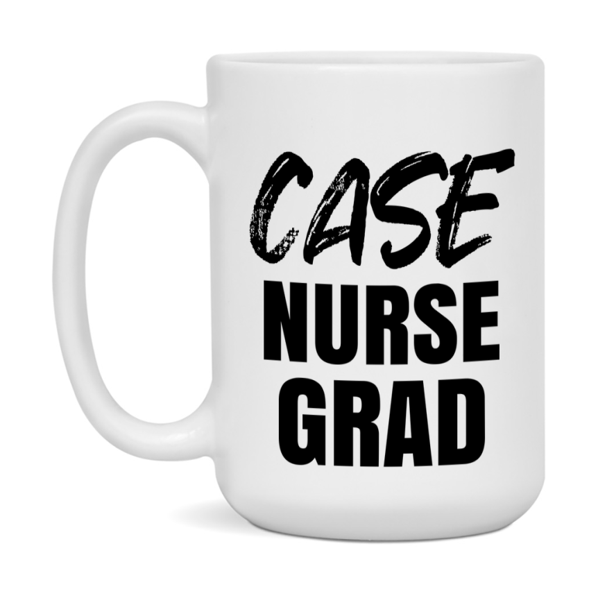 Case Nurse Grad Coffee Mug - Ceramic Nursing Graduation Gift