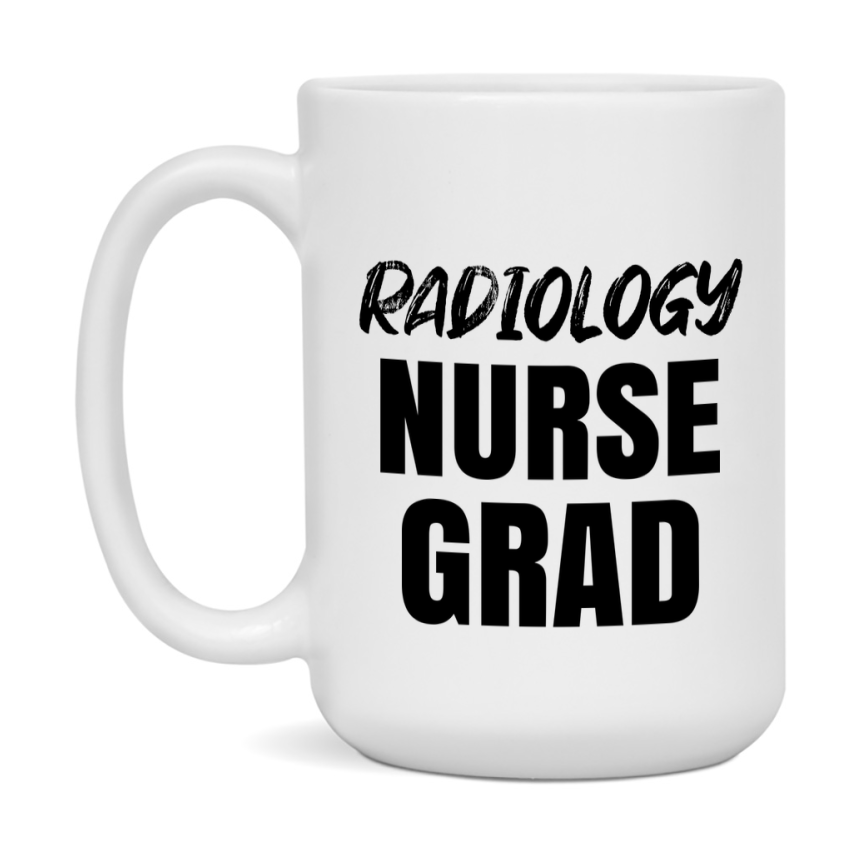 Radiology Nurse Grad Coffee Mug - Ceramic Nursing Graduation Gift