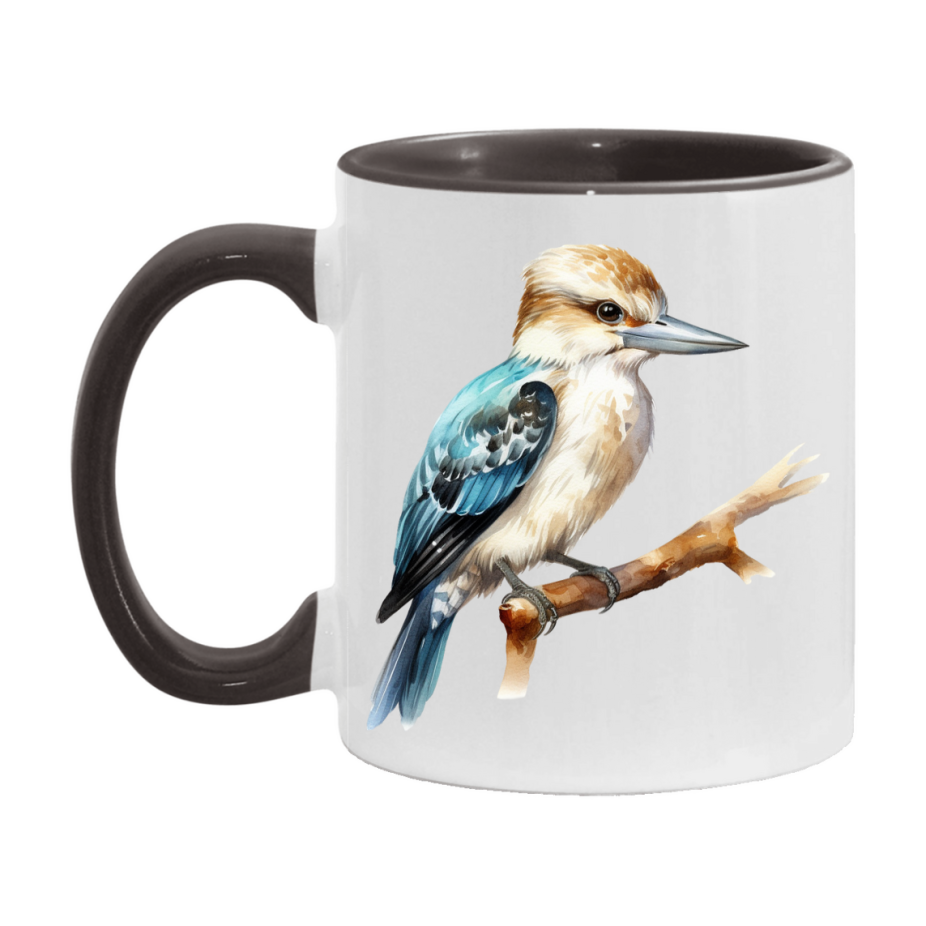 Bird Watching Mug, Kookaburra Song Bird Mug, 11oz or 15oz White Ceramic Coffee Mug Gift for Bird Watchers