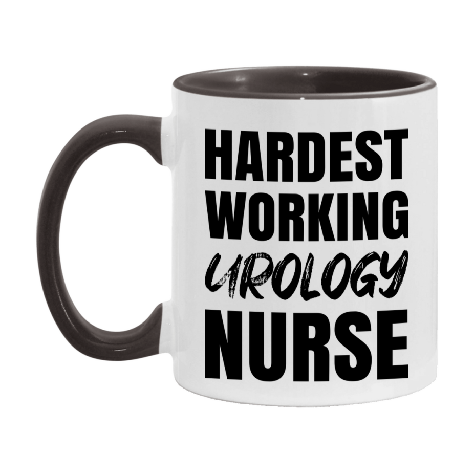Nurse Superlative Mug, Hardest Working Urology Nurse Gift, 11oz or 15oz Ceramic Coffee Cup Gift