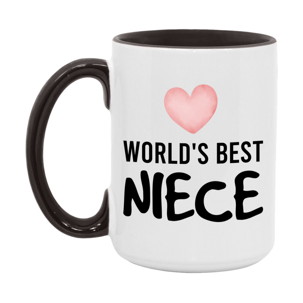 World's Best Niece Mug, Niece Superlative Coffee Mug, 11oz or 15oz Ceramic Cup, Gift for Niece