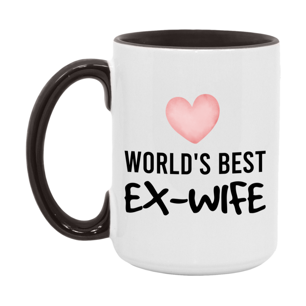 World's Best Ex-Wife Mug, Ex-Wife Superlative Coffee Mug, 11oz or 15oz Ceramic Cup, Gift for Ex-Wife