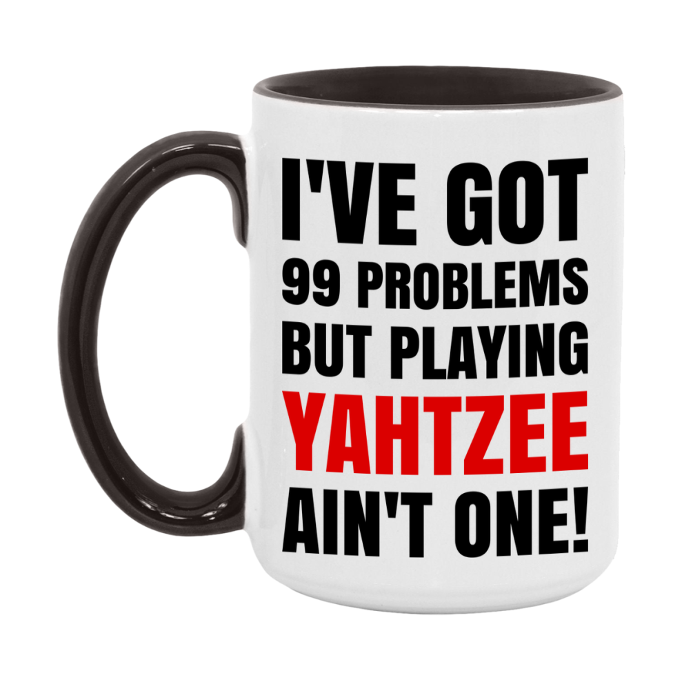 Funny Board Game Mug Gift, I've Got 99 Problems But Playing Board Games Ain't One! 11oz or 15oz Ceramic Coffee Mug for Board Game Lovers