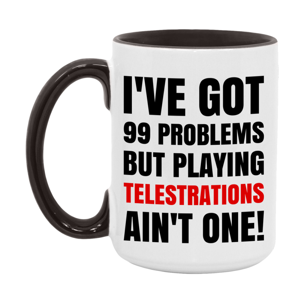 Funny Board Game Mug Gift, I've Got 99 Problems But Playing Board Games Ain't One! 11oz or 15oz Ceramic Coffee Mug for Board Game Lovers