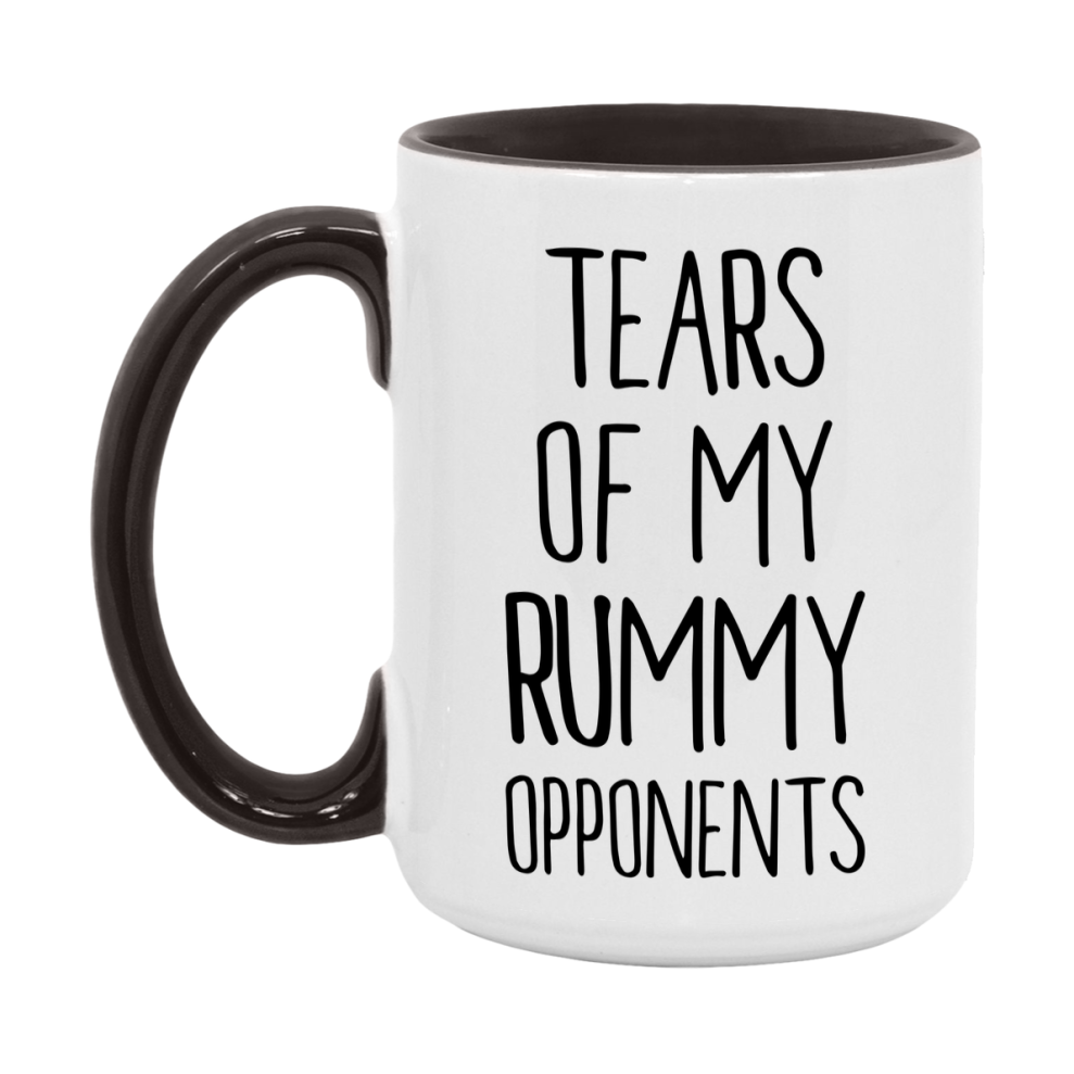 Funny Rummy Mug – “Tears Of My Rummy Opponents” – 11Oz Or 15Oz Coffee Cup