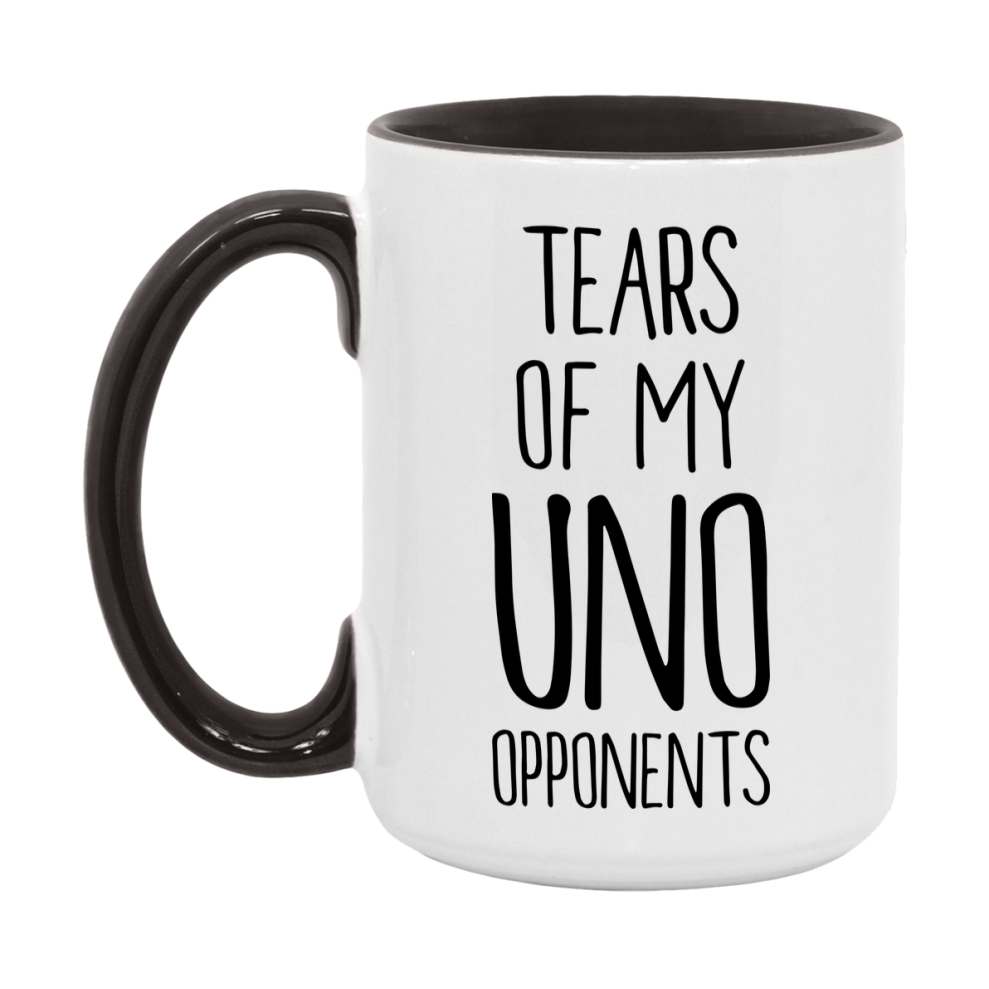 Funny Uno Mug – “Tears Of My Uno Opponents” – 11Oz Or 15Oz Coffee Cup