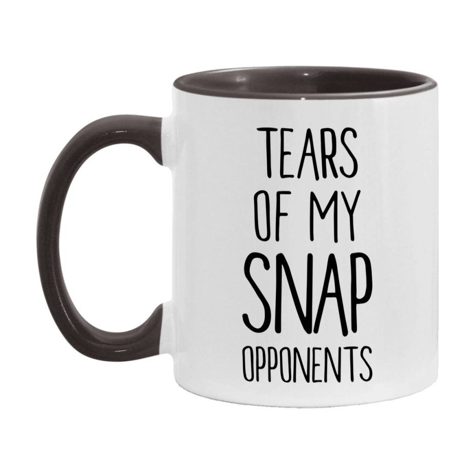 Funny Snap Mug – “Tears Of My Snap Opponents” – 11Oz Or 15Oz Coffee Cup
