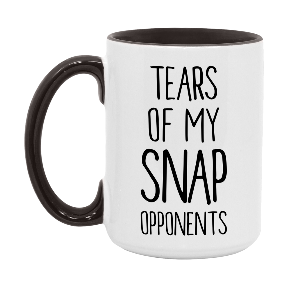 Funny Snap Mug – “Tears Of My Snap Opponents” – 11Oz Or 15Oz Coffee Cup