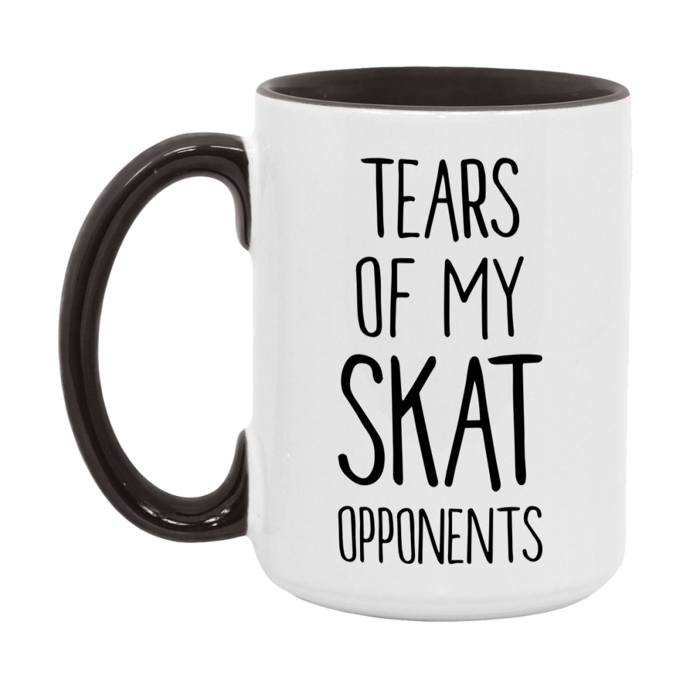 Funny Skat Mug – “Tears Of My Skat Opponents” – 11Oz Or 15Oz Coffee Cup