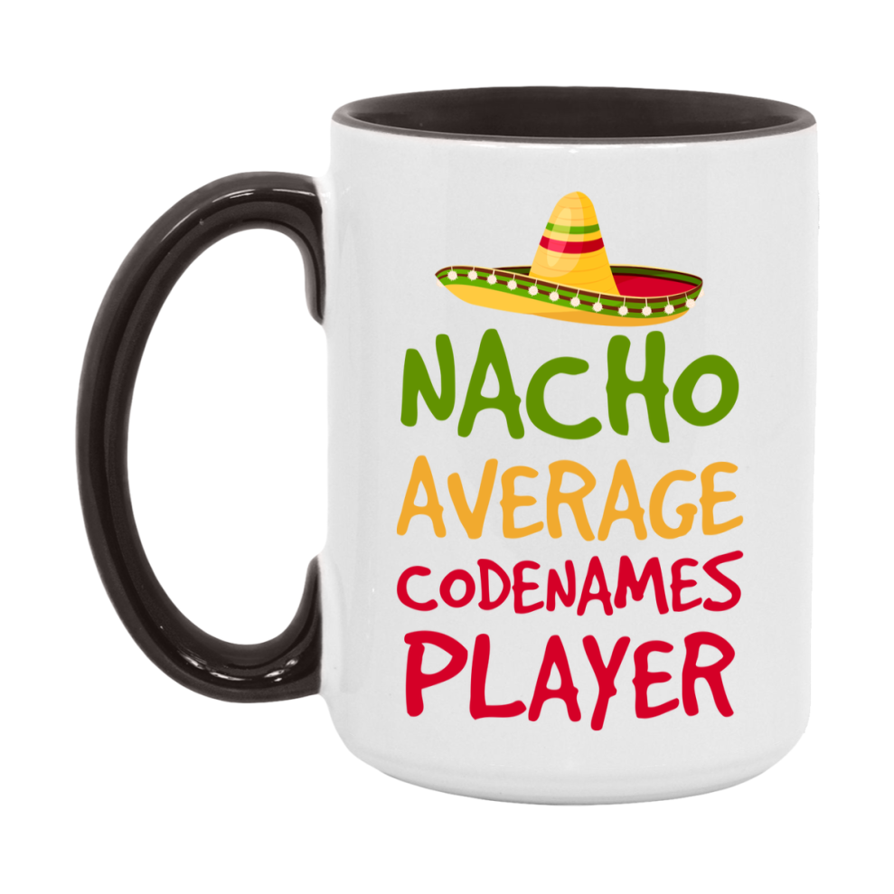 Funny Nacho Average Codenames Player Mug – 11Oz Or 15Oz Ceramic Coffee Cup For Card Game Lovers