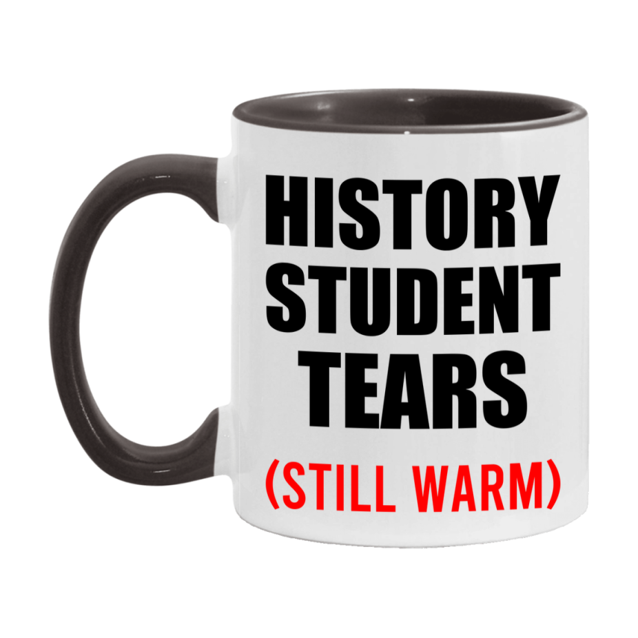 History Student Tears Mug, Funny Gift For History Teacher, 11Oz Or 15Oz White Ceramic Mug
