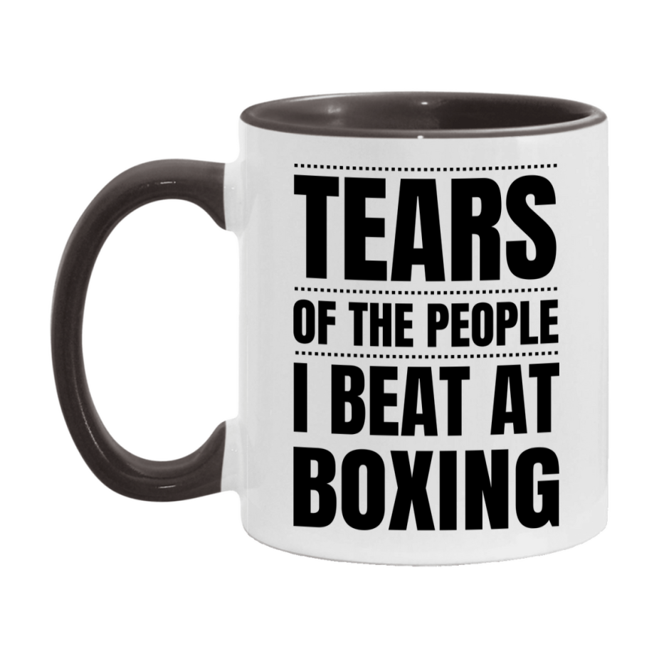 Funny Boxing Mug - "Tears Of The People I Beat At Boxing" - 11Oz Or 15Oz Ceramic Coffee Cup