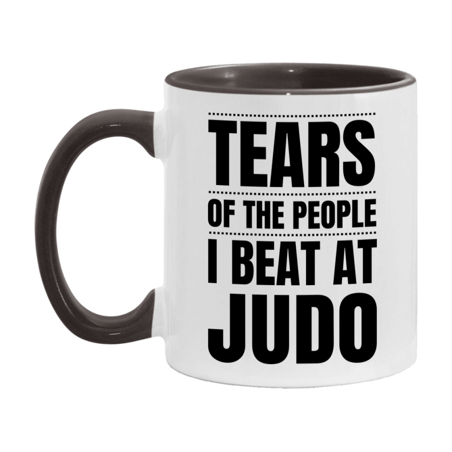 Funny Judo Mug - "Tears Of The People I Beat At Judo" - 11Oz Or 15Oz Ceramic Coffee Cup