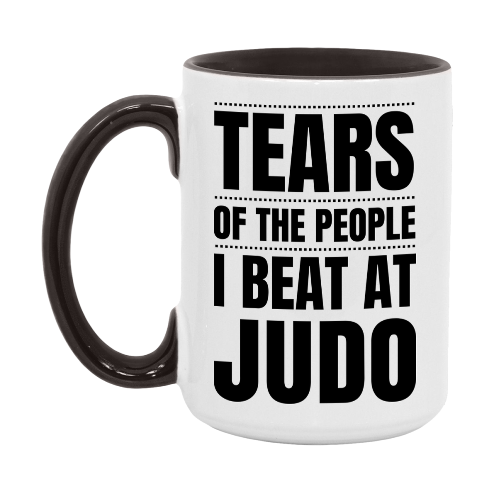 Funny Judo Mug - "Tears Of The People I Beat At Judo" - 11Oz Or 15Oz Ceramic Coffee Cup