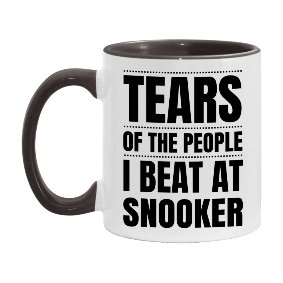 Funny Snooker Mug - "Tears Of The People I Beat At Snooker" - 11Oz Or 15Oz Ceramic Coffee Cup