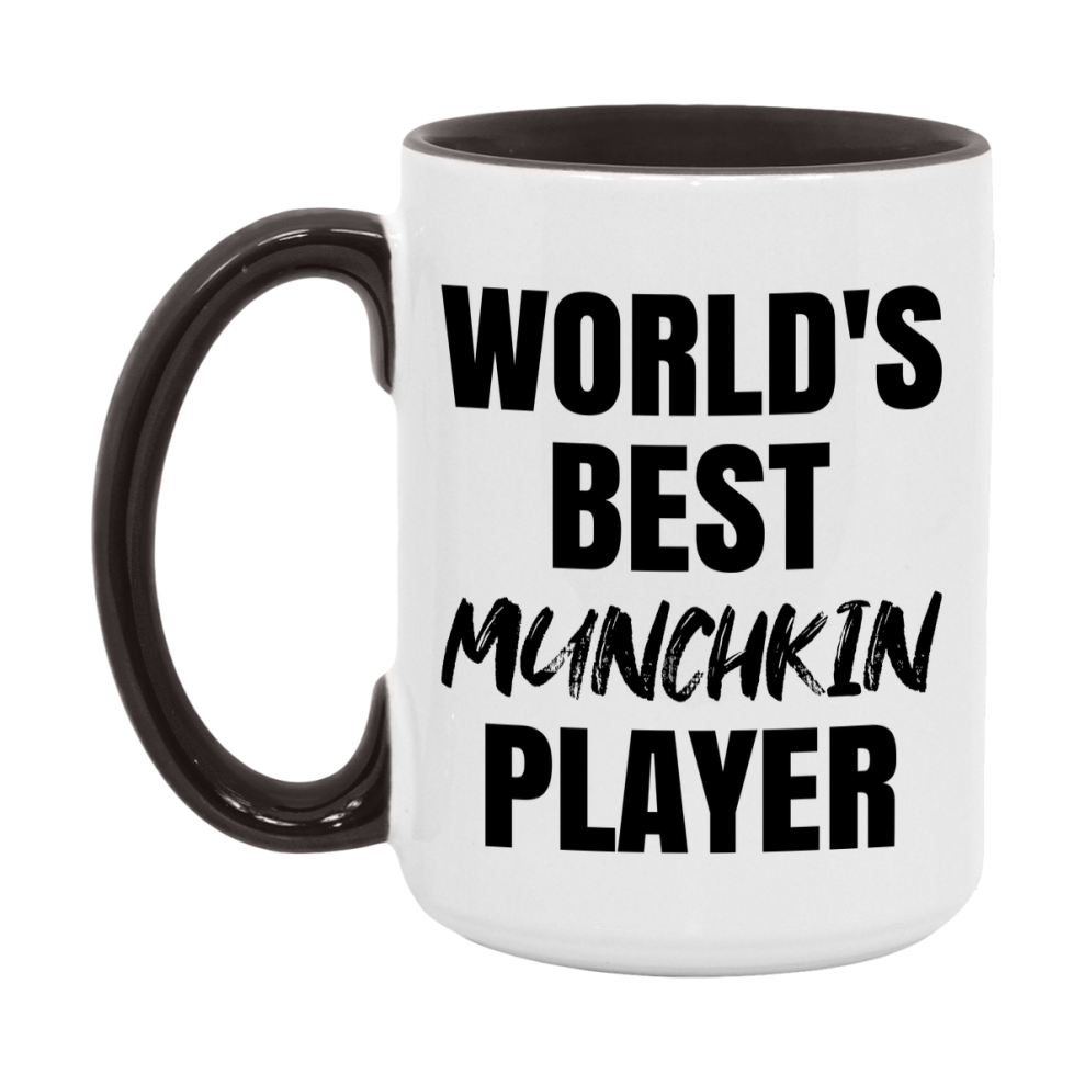 World's Best Munchkin Player Mug, Funny Card Game Player Gift, 11Oz Or 15Oz White Ceramic Mug
