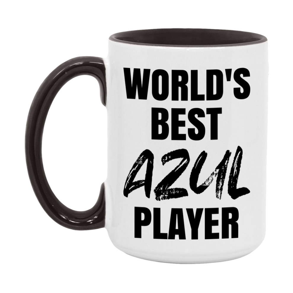 World's Best Azul Player Mug, Funny Game Board Gift, 11Oz Or 15Oz White Ceramic Mug