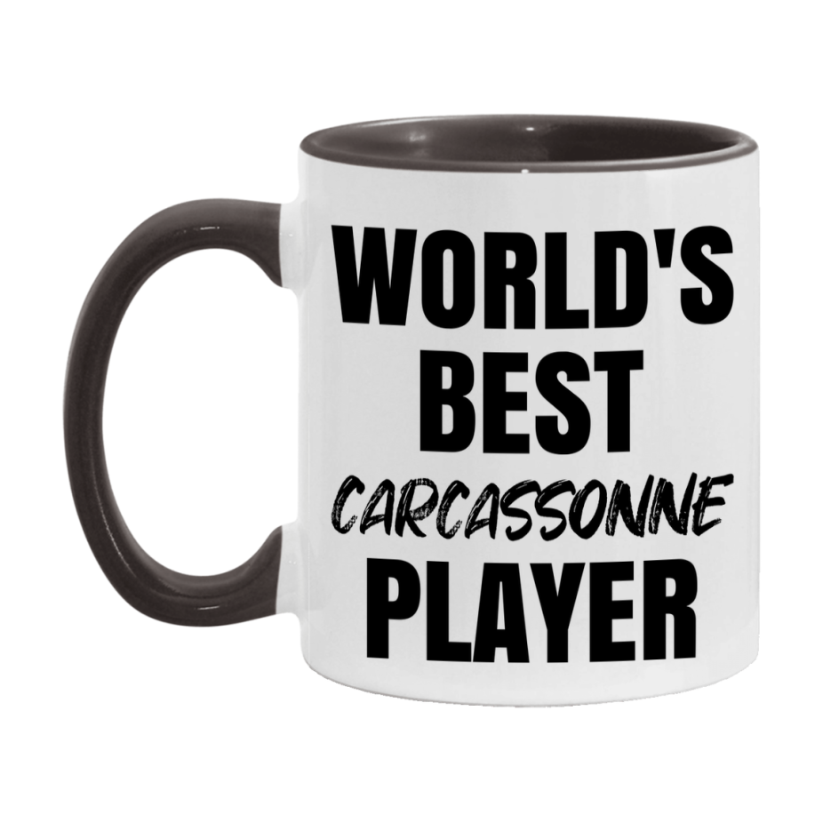 World's Best Carcassonne Player Mug, Funny Game Board Gift, 11Oz Or 15Oz White Ceramic Mug