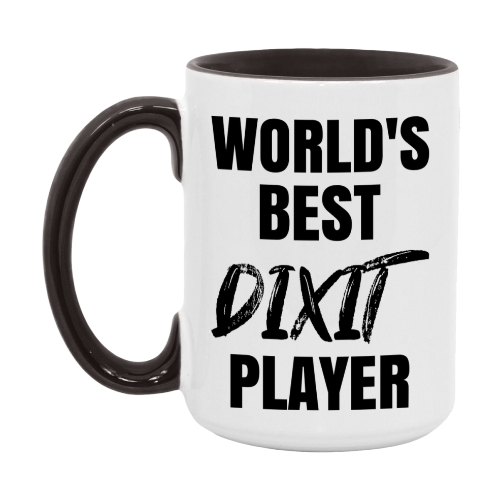 World's Best Dixit Player Mug, Funny Game Board Gift, 11Oz Or 15Oz White Ceramic Mug