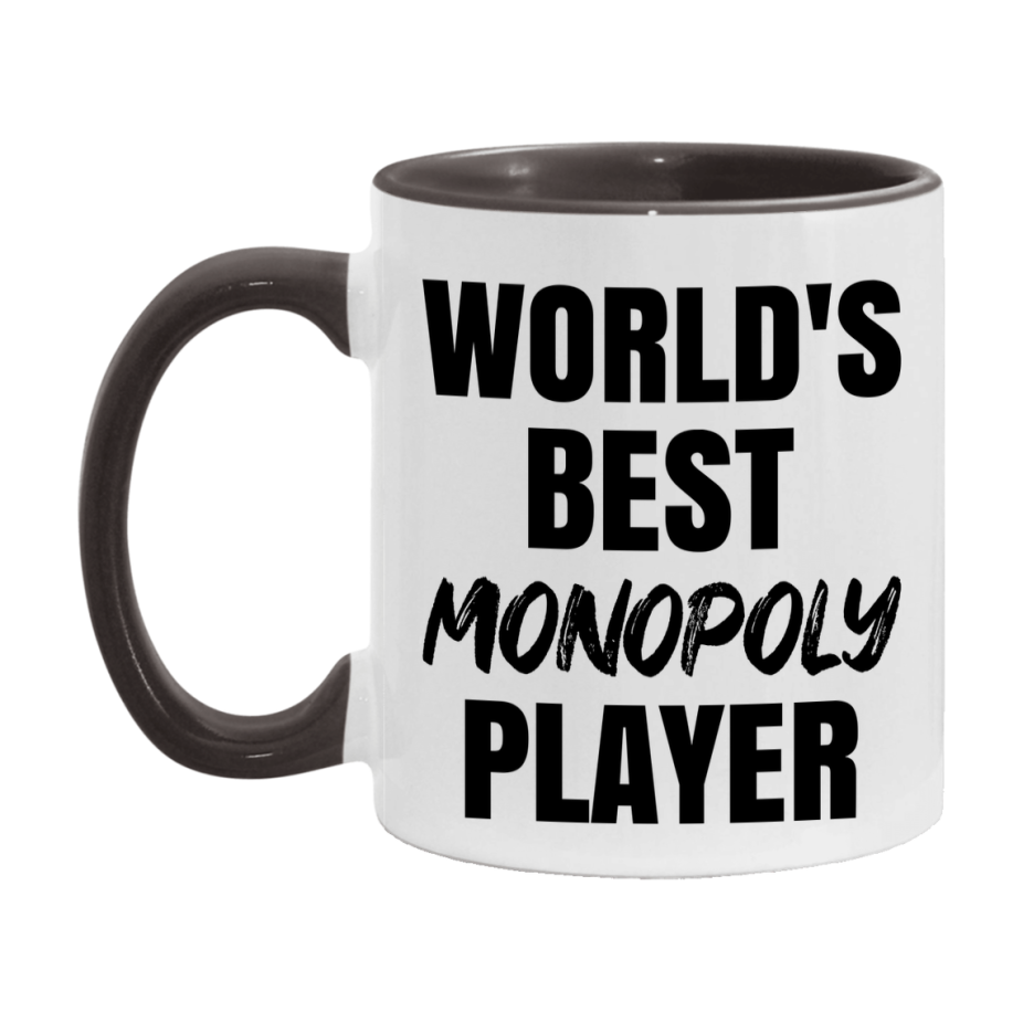 World's Best Monopoly Player Mug, Funny Game Board Gift, 11Oz Or 15Oz White Ceramic Mug