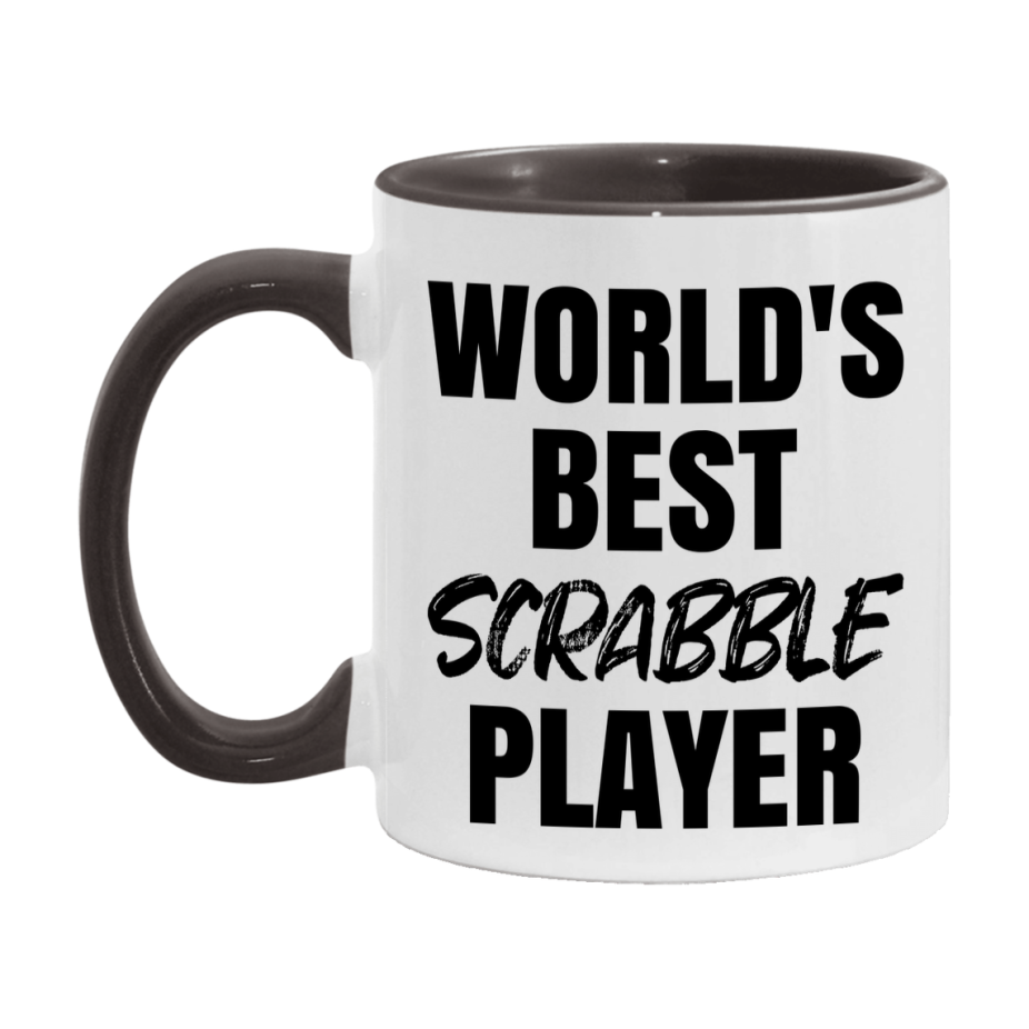 World's Best Scrabble Player Mug, Funny Game Board Gift, 11Oz Or 15Oz White Ceramic Mug
