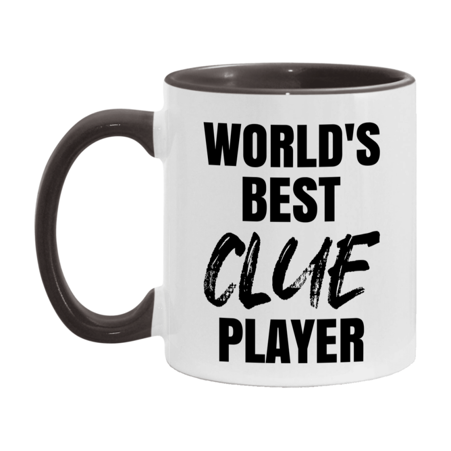 World's Best Clue Player Mug, Funny Game Board Gift, 11Oz Or 15Oz White Ceramic Mug