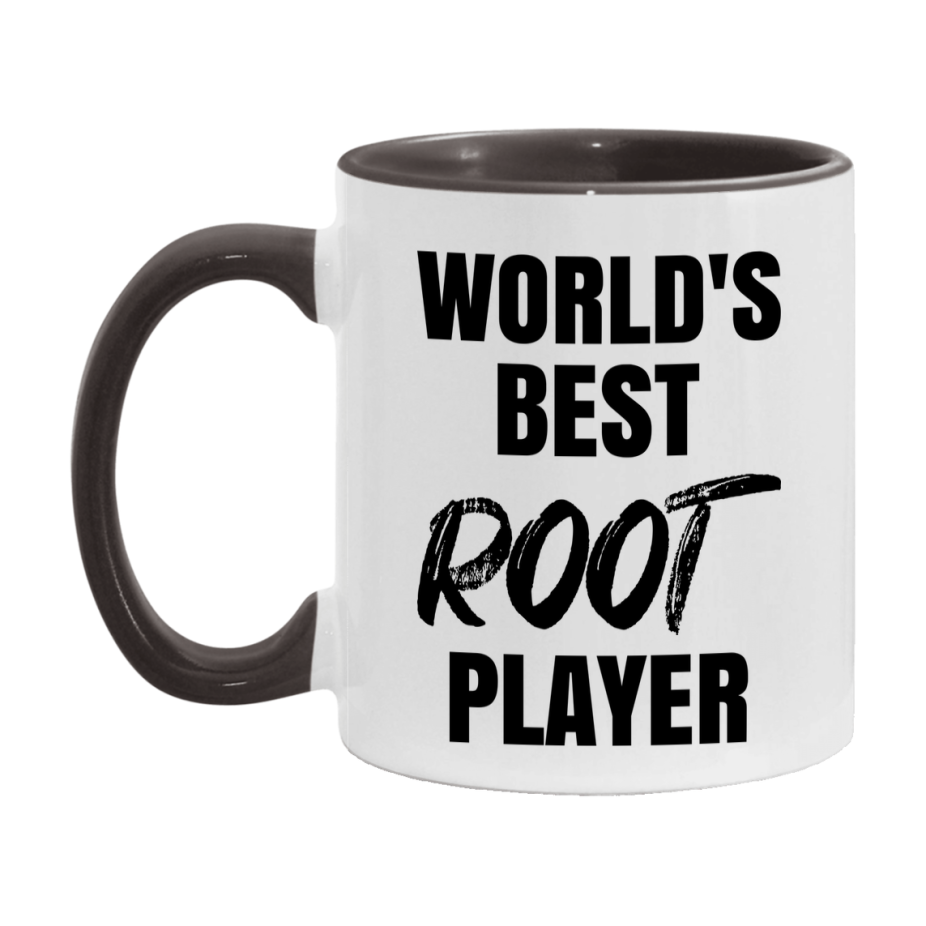 World's Best Root Player Mug, Funny Game Board Gift, 11Oz Or 15Oz White Ceramic Mug