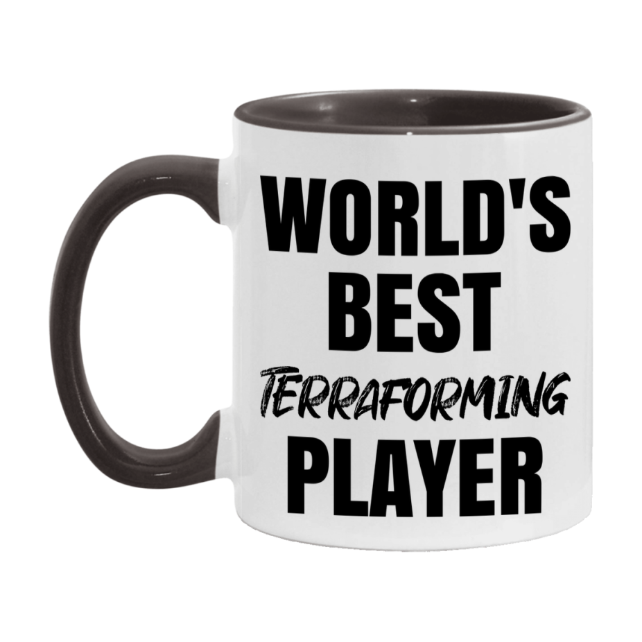 World's Best Terraforming Player Mug, Funny Game Board Gift, 11Oz Or 15Oz White Ceramic Mug