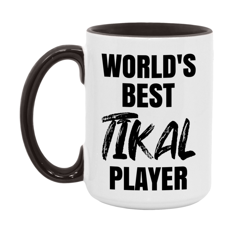 World's Best Tikal Player Mug, Funny Game Board Gift, 11Oz Or 15Oz White Ceramic Mug