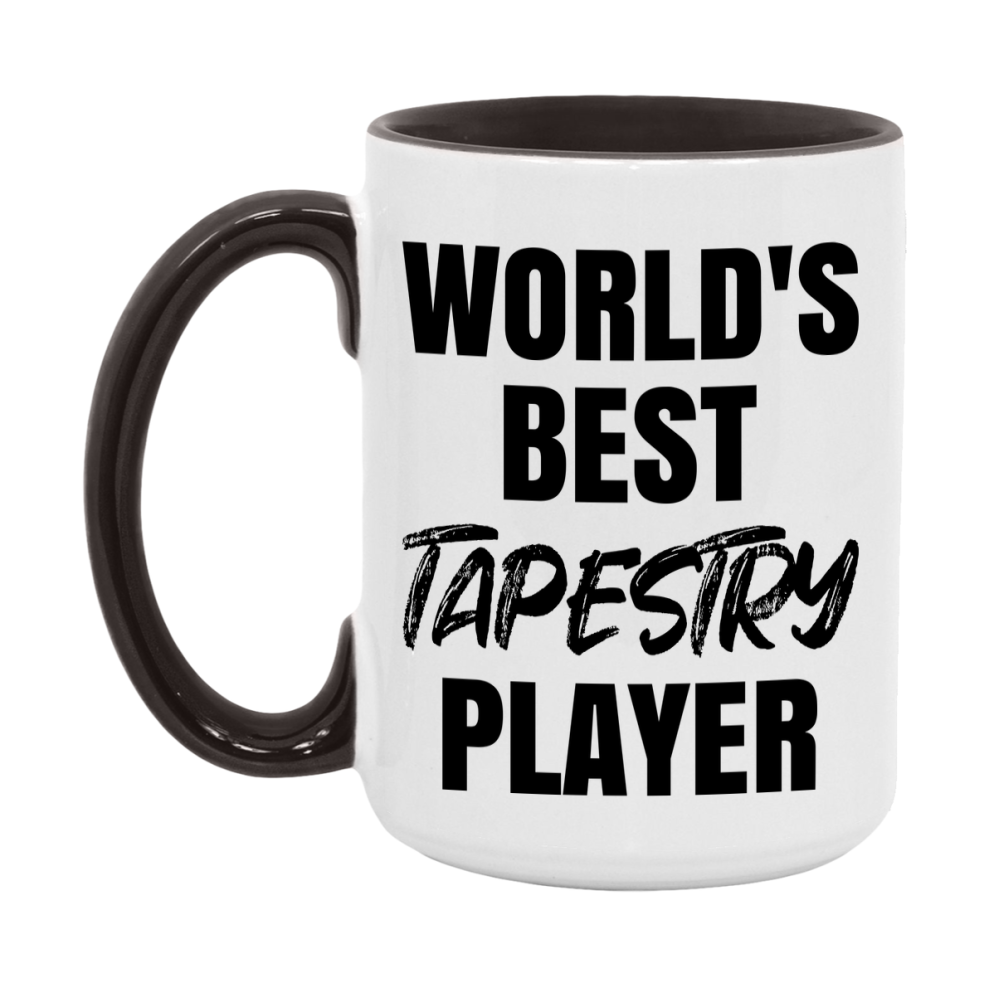 World's Best Tapestry Player Mug, Funny Game Board Gift, 11Oz Or 15Oz White Ceramic Mug