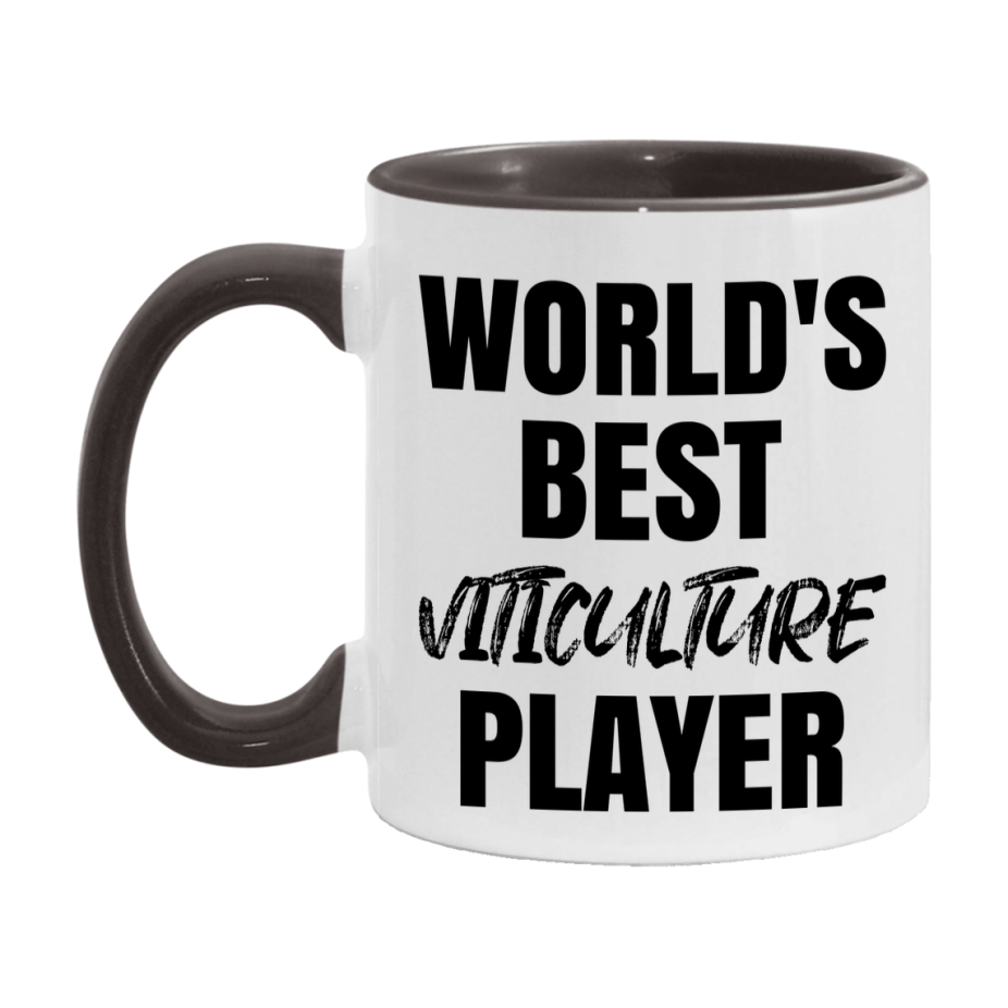 World's Best Viticulture Player Mug, Funny Game Board Gift, 11Oz Or 15Oz White Ceramic Mug