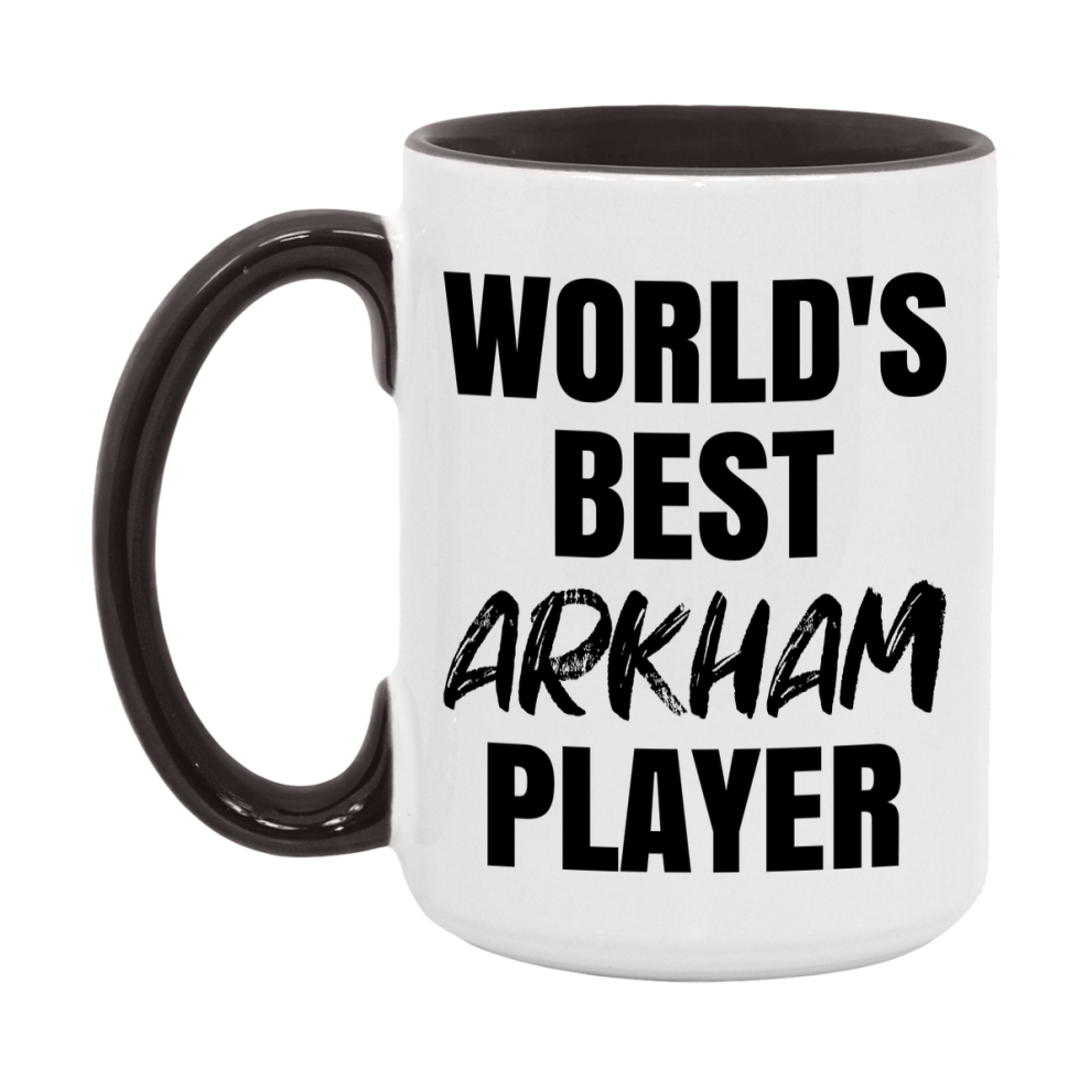 World's Best Arkham Player Mug, Funny Game Board Gift, 11Oz Or 15Oz White Ceramic Mug