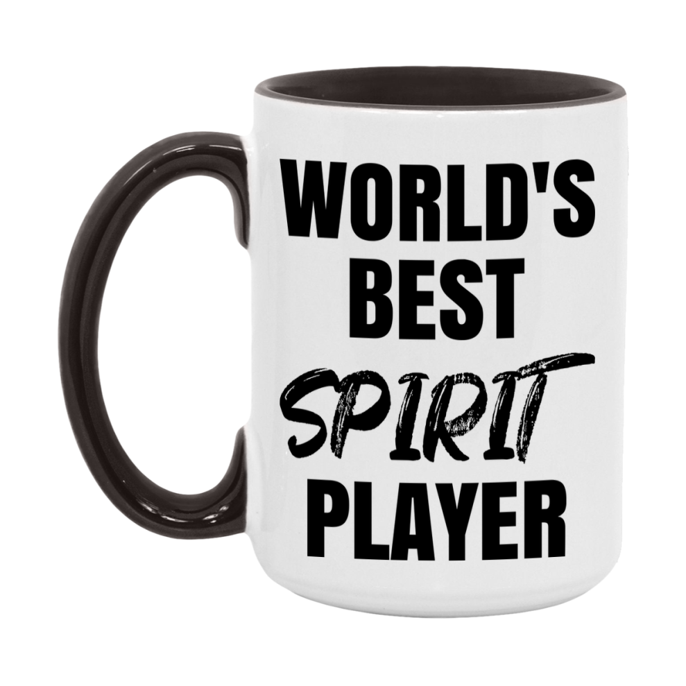 World's Best Spirit Player Mug, Funny Game Board Gift, 11Oz Or 15Oz White Ceramic Mug