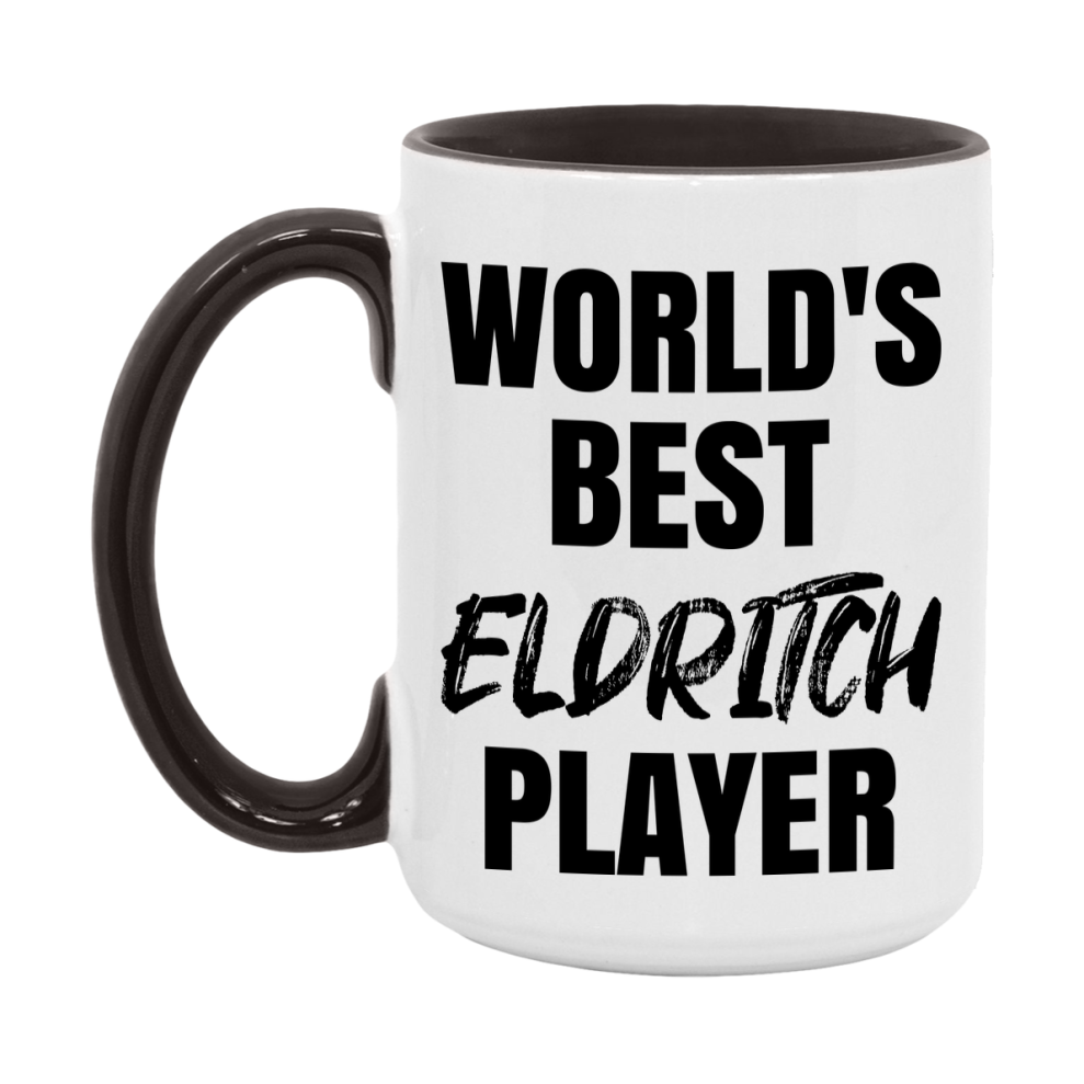 World's Best Eldritch Player Mug, Funny Game Board Gift, 11Oz Or 15Oz White Ceramic Mug
