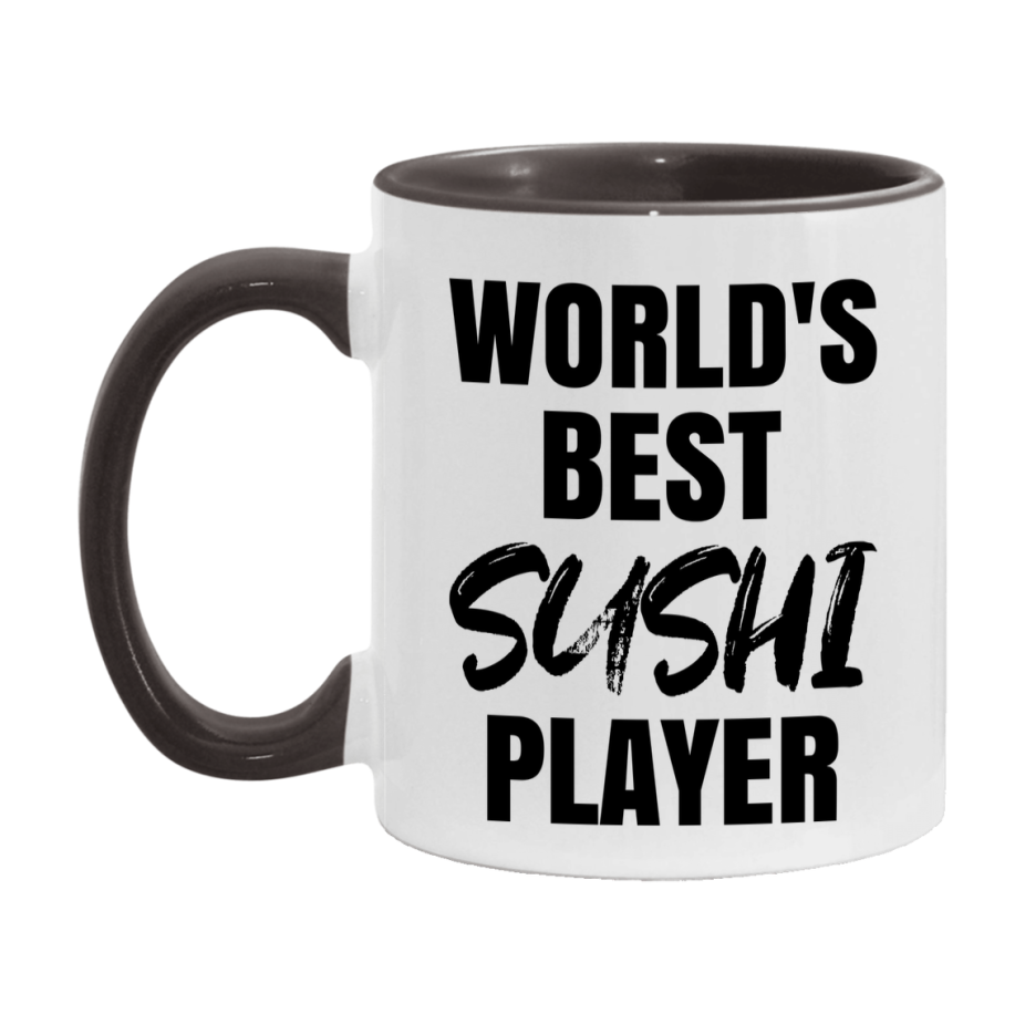 World's Best Sushi Player Mug, Funny Game Board Gift, 11Oz Or 15Oz White Ceramic Mug