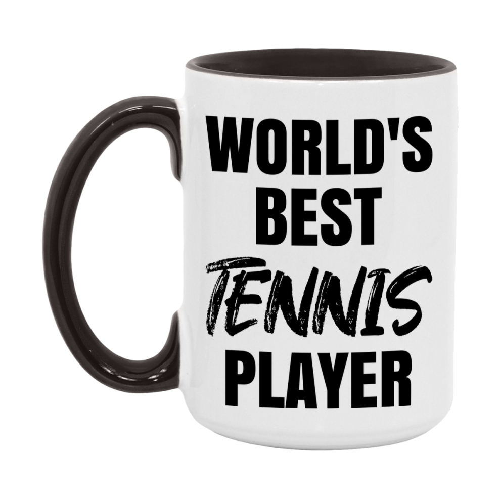 World's Best Tennis Player Mug, Double-Sided 11Oz Or 15Oz Coffee Cup