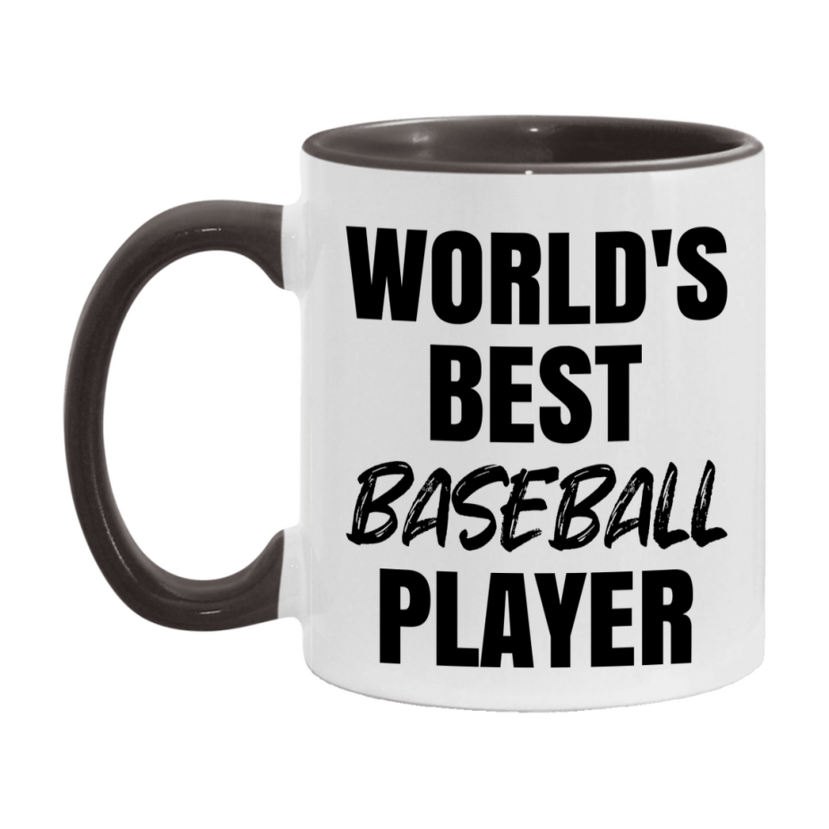 World's Best Baseball Player Mug, Double-Sided 11Oz Or 15Oz Coffee Cup
