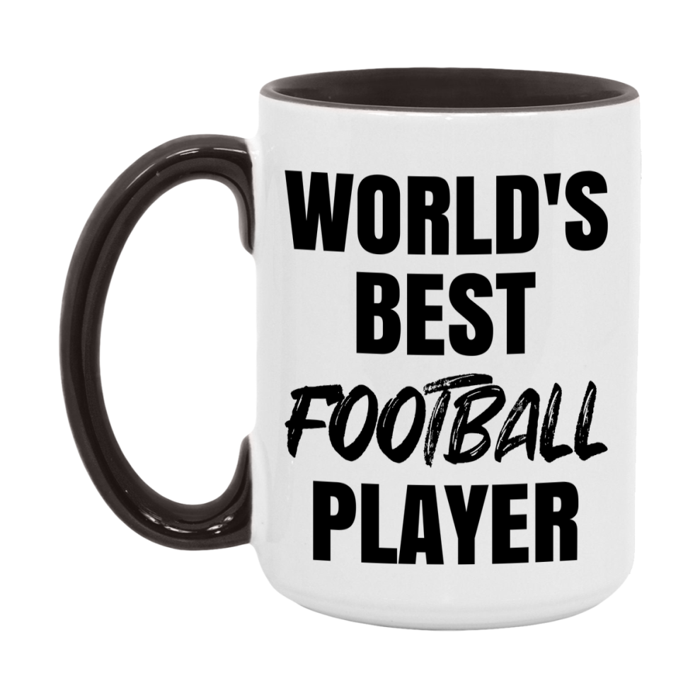 World's Best Football Player Mug, Double-Sided 11Oz Or 15Oz Coffee Cup