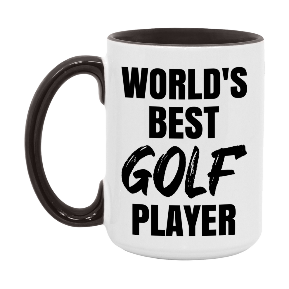World's Best Golf Player Mug, Double-Sided 11Oz Or 15Oz Coffee Cup