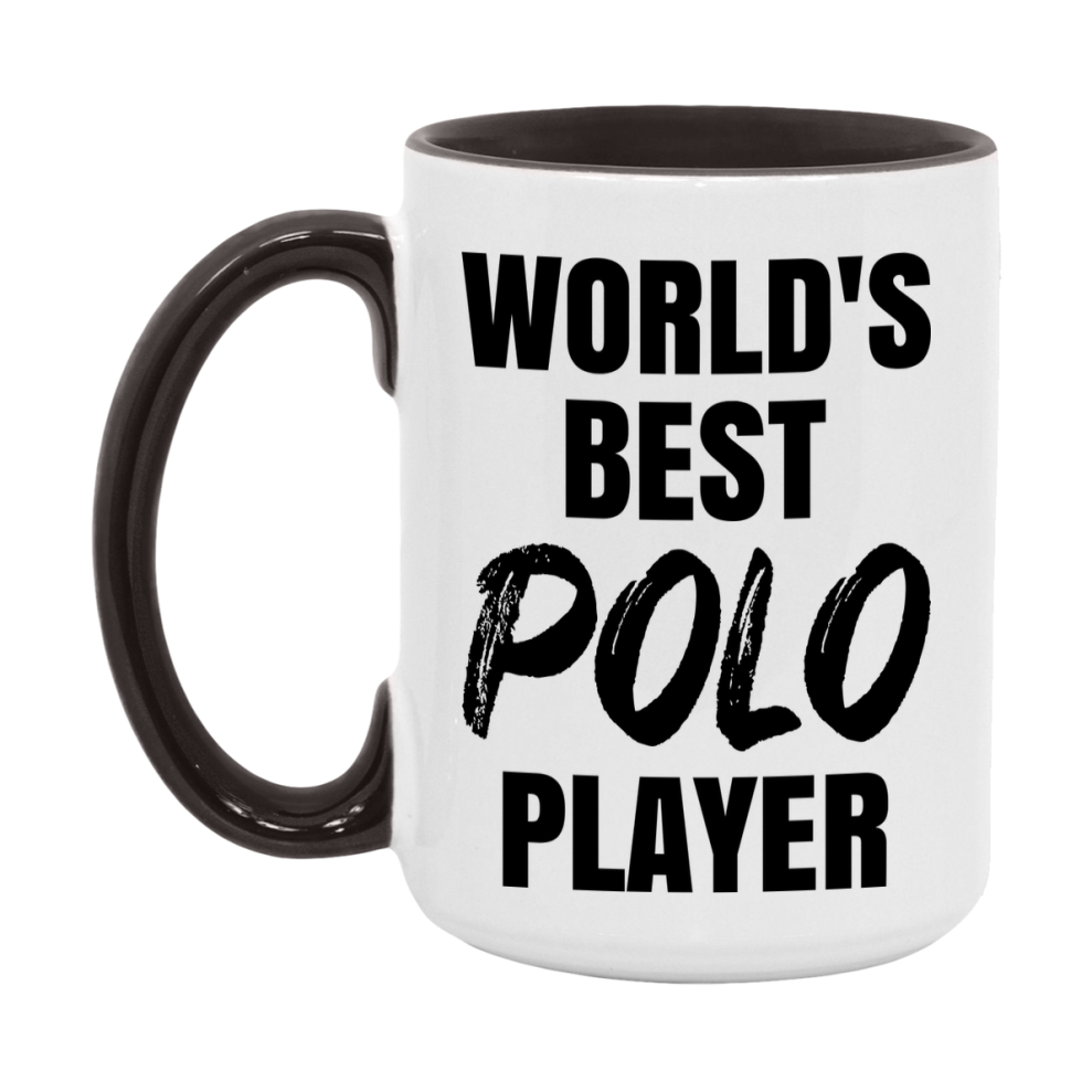 World's Best Polo Player Mug, Double-Sided 11Oz Or 15Oz Coffee Cup