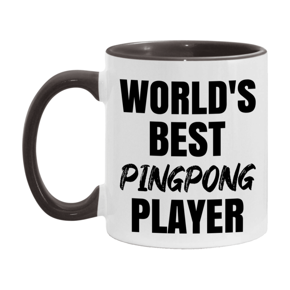 World's Best Pingpong Player Mug, Double-Sided 11Oz Or 15Oz Coffee Cup