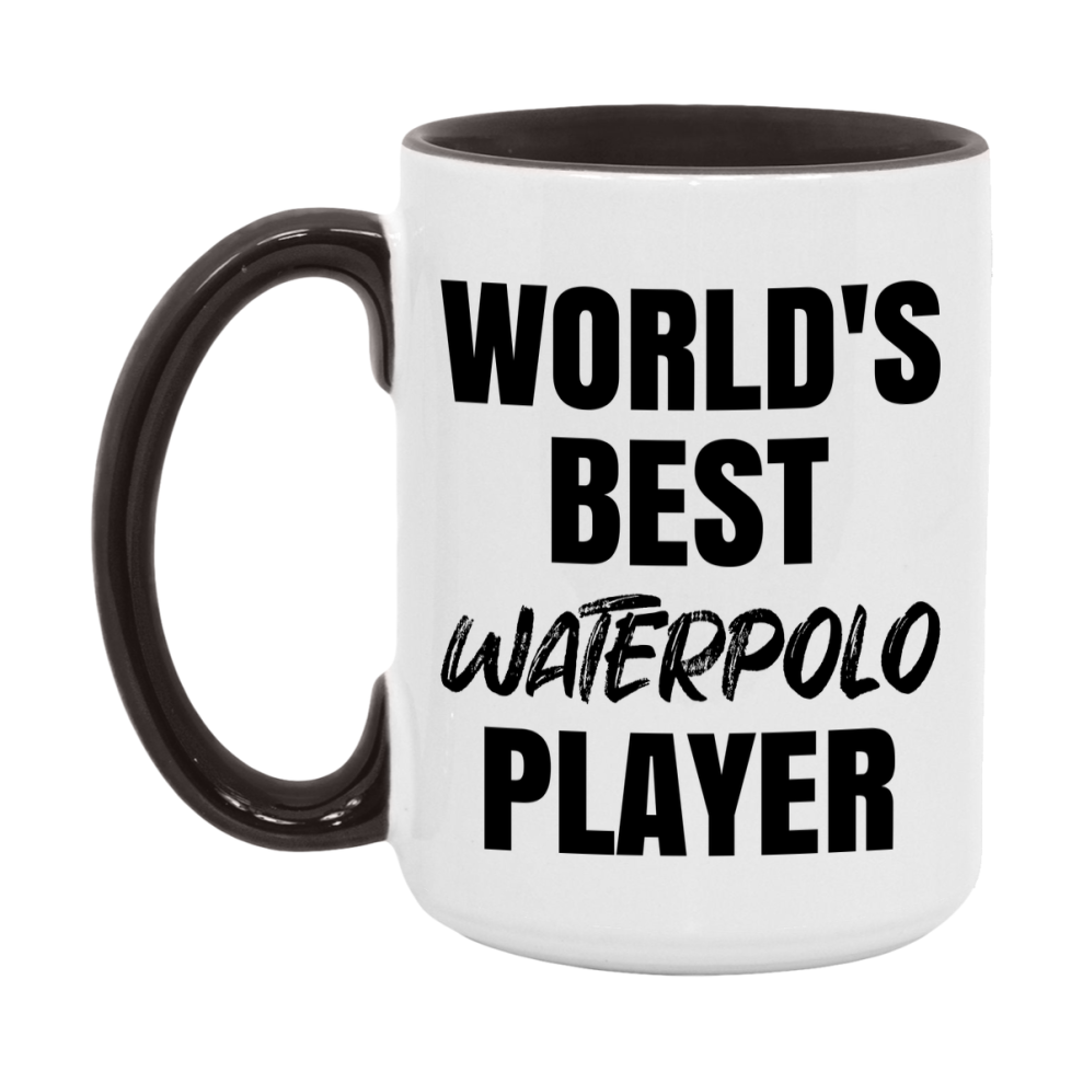 World's Best Waterpolo Player Mug, Double-Sided 11Oz Or 15Oz Coffee Cup